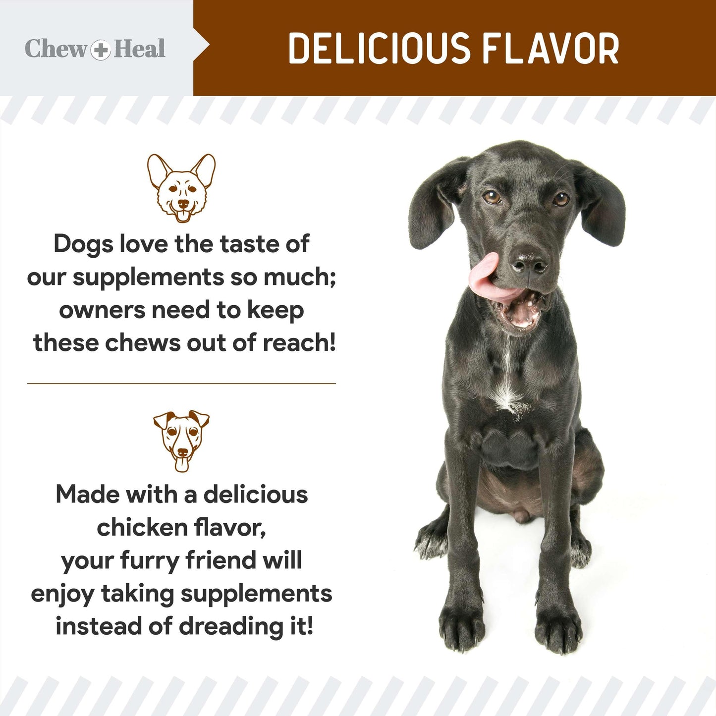No Poo Chews for Dogs, 120 Soft Chews, Chicken Flavor Chew No Poo Bites - Dog Coprophagia Treatment, Deterrent to Stop Eating Poop - Treats Bad Breath and Boosts Gut Health - Made in USA