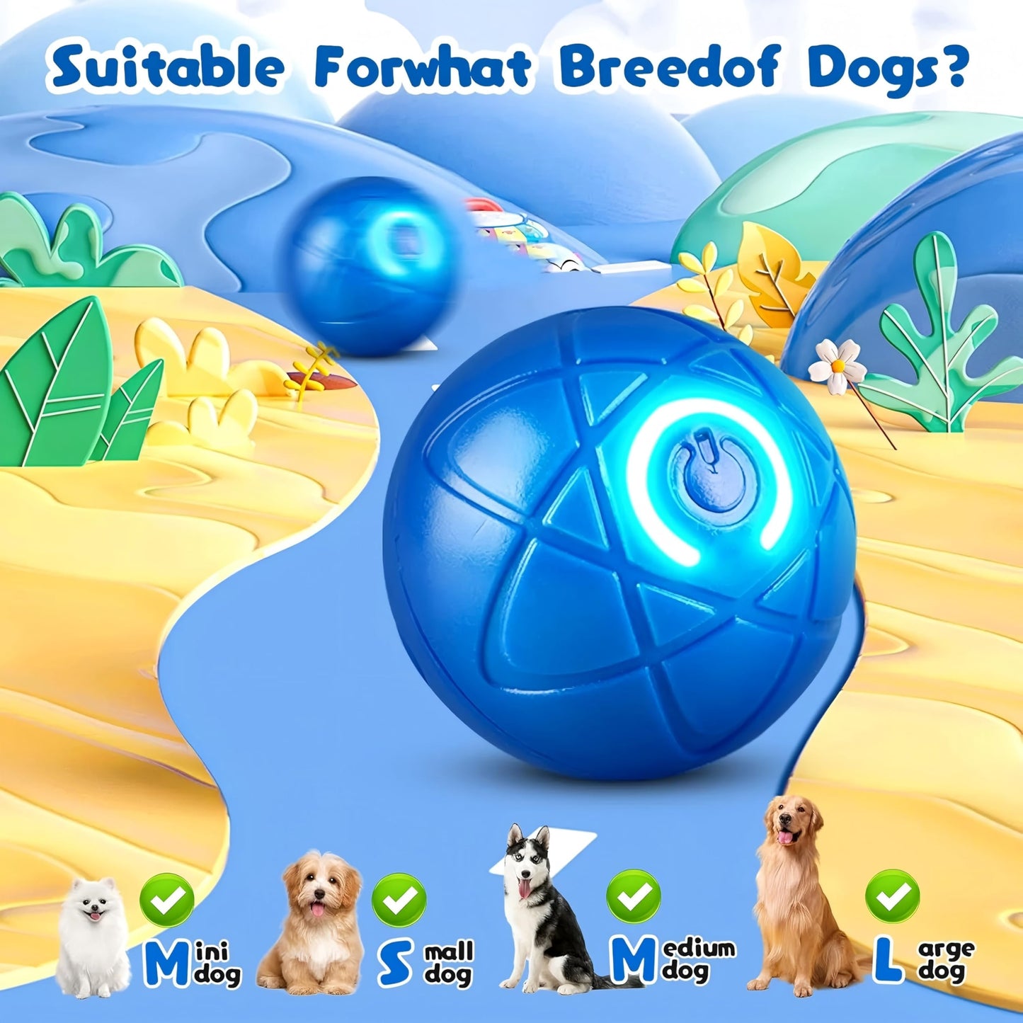 Dog Toys for Aggressive Chewers Indestructible Dog Toys, Tough Dog Chew Toys, Interactive Dog Toys Dog Puzzle Toys Rubber Dog Enrichment Toys Gift (Green, L)