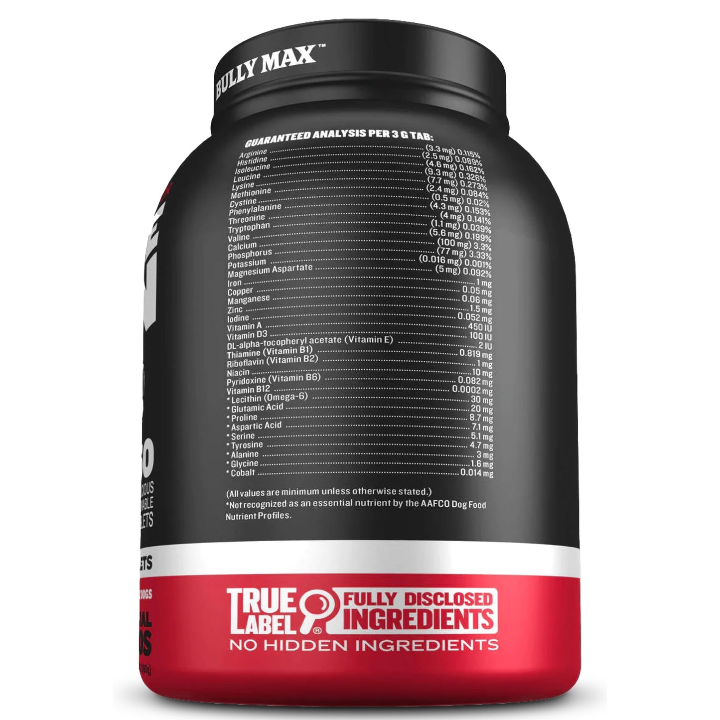 Bully Max 2-in-1 Muscle Builder Chewable Tablets for Puppies & Adult Dogs - Dog Vitamins & Supplements for Muscle Gain & Growth - Canine Puppy Multivitamins for All Breeds & Ages - 60 Tabs (2 Bottles)