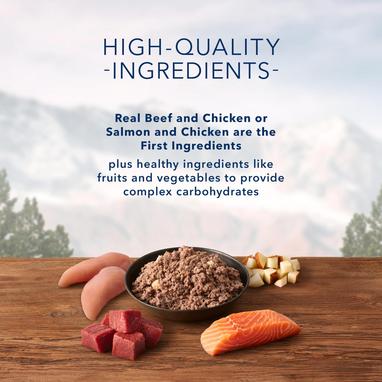 Blue Buffalo Wilderness High Protein Beef and Chicken & Salmon and Chicken Wet Dog Food Variety Pack for Adult Dogs, Grain-Free, 12.5 oz Cans (6 Pack)