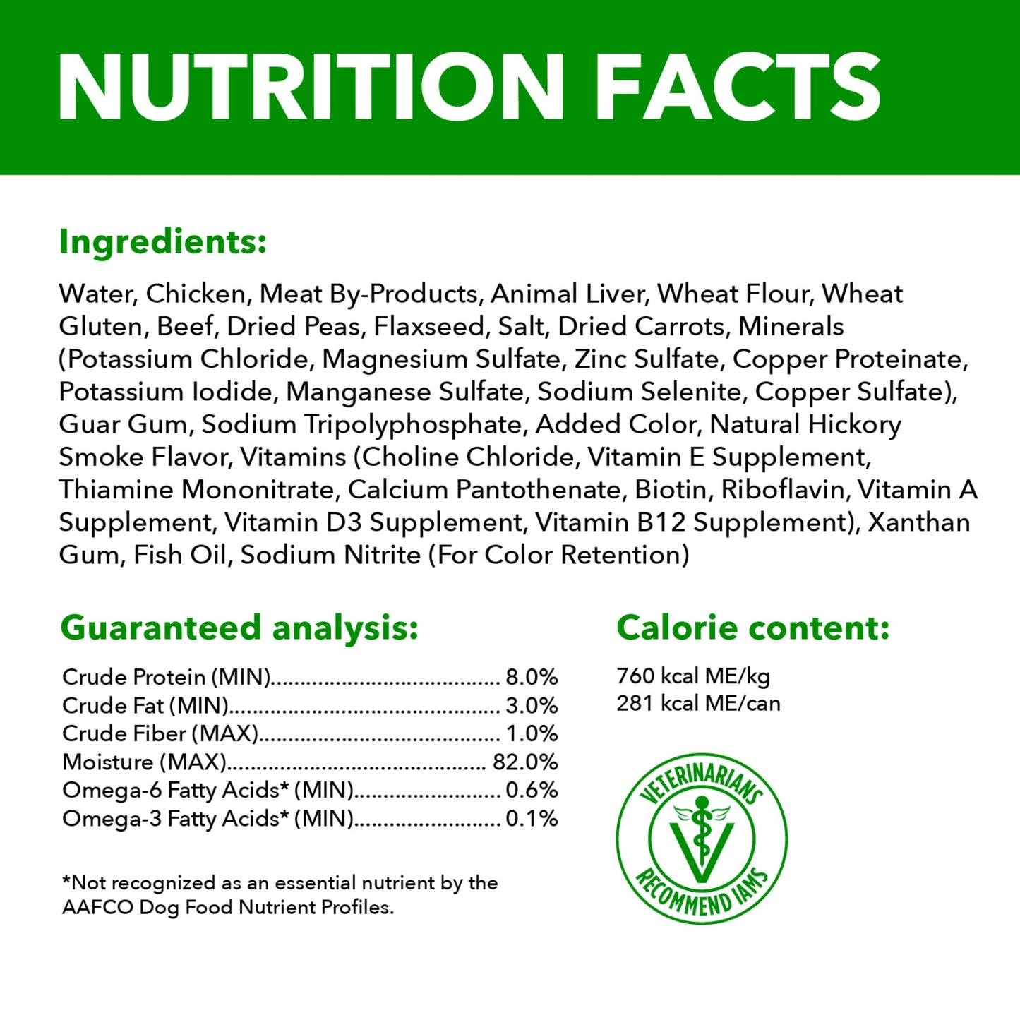 IAMS Proactive Health Adult Wet Dog Food Chunks in Gravy, Beef Recipe, 13 oz. Cans (12 Count, Pack of 1)