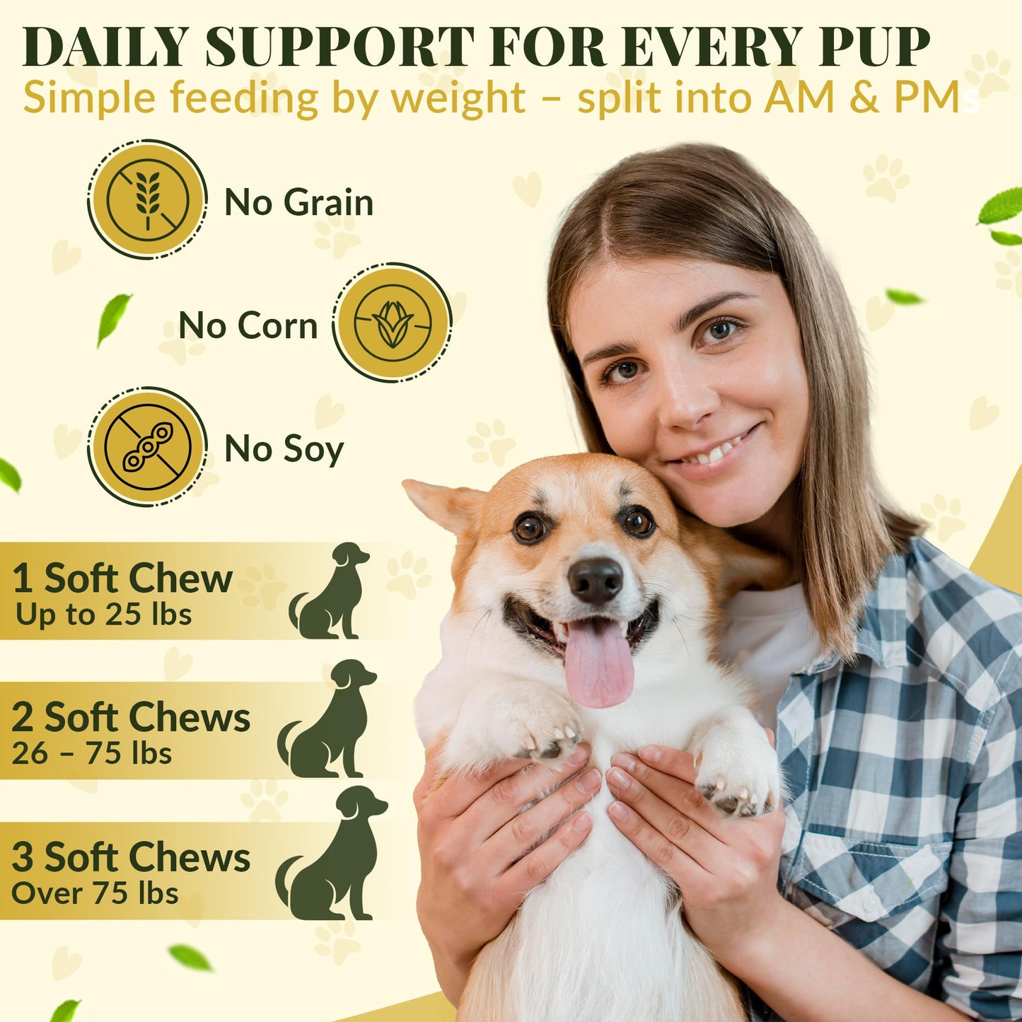 Barrow & Hound - Skin & Coat Support Chews for Dogs – 120 Soft Chews with Fish Oil, Omega 3, Biotin & Zinc – Shiny Coat & Healthy Skin – Chicken Flavor