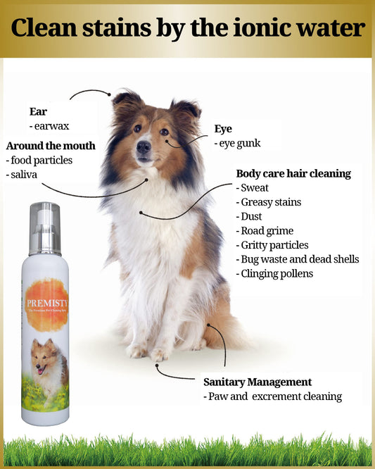 Waterless Dog Dry Shampoo Spray | Hypoallergenic, Unscented Pet Deodorizer & Grooming Mist for Smelly Dogs, and Other Furry Pets | Soap-Free Dog Cleaning Spray for Sensitive Skin | 250ml