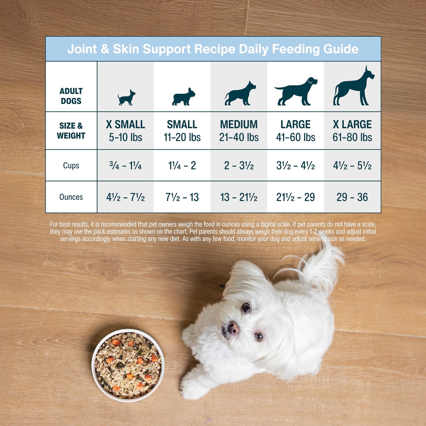 JustFoodForDogs Frozen Fresh Dog Food for Sensitive Skin Allergies, Joint Health, Complete Meal or Human Grade Dog Food Topper, Joint & Skin Support, 18 oz (Pack of 7)
