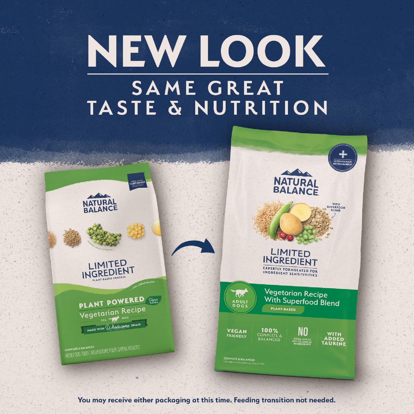 Natural Balance Limited Ingredient Adult Dry Dog Food with Vegan Plant Based Protein and Healthy Grains, Vegetarian Recipe, 24 Pound (Pack of 1)