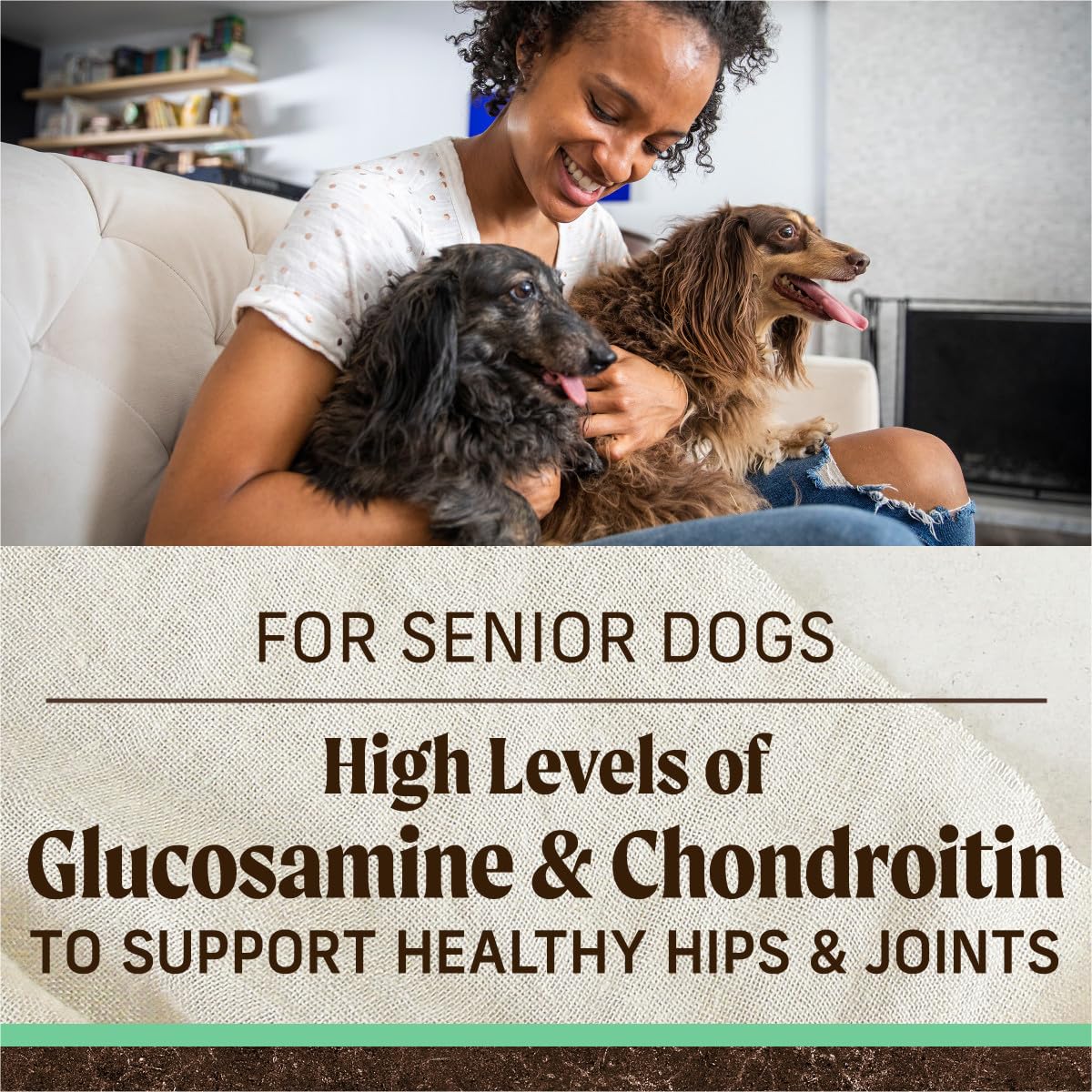 Merrick Premium Grain Free Dry Senior Dog Food, Wholesome And Natural Kibble, Real Chicken And Sweet Potato - 4.0 lb. Bag