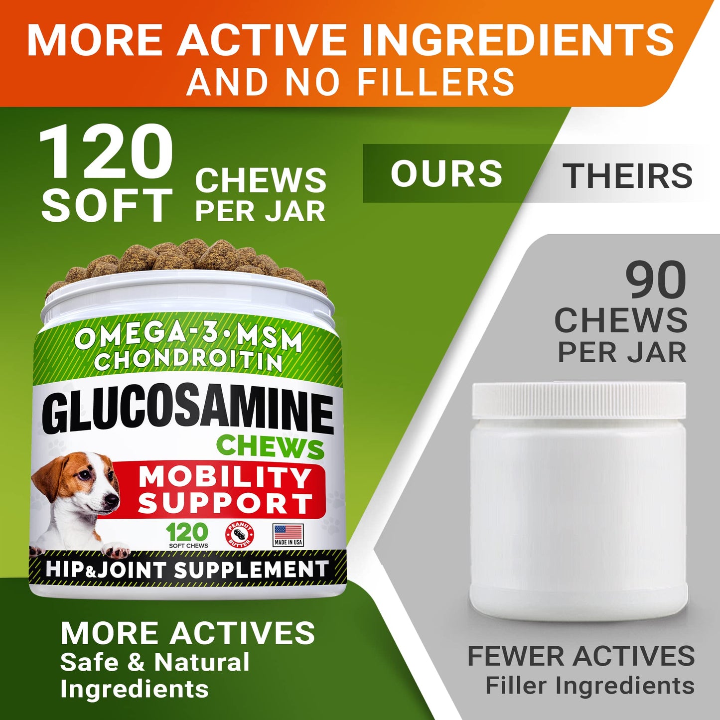 Allergy Relief + Glucosamine for Dogs Bundle - Dog Itchy Skin Treatment + Joint Pain Relief - Omega 3 + Chondroitin, MSM - Itchy Skin, Shedding, Hot Spots + Hip & Joint Care - 300ct - Made in USA