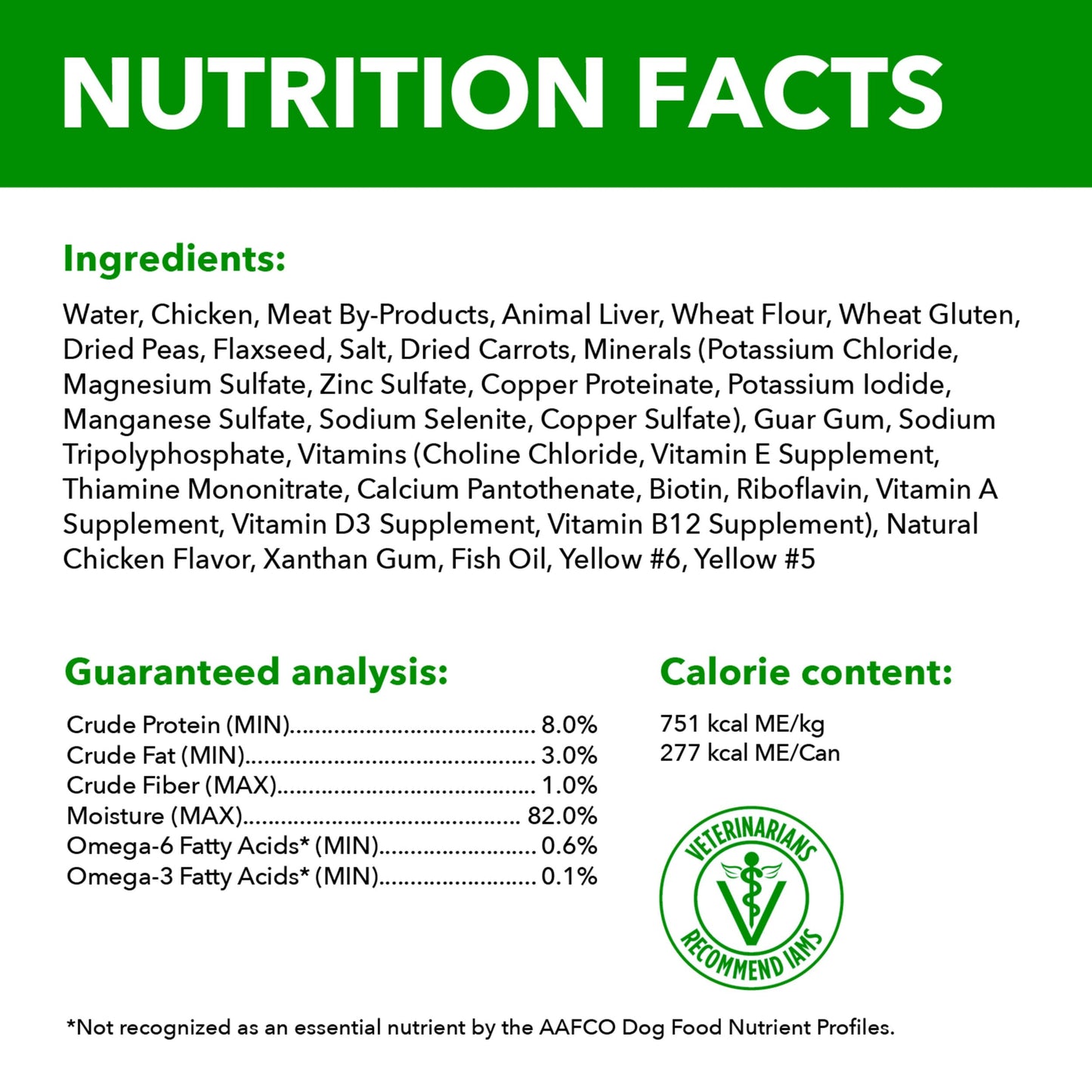 IAMS Proactive Health Adult Wet Dog Food Chunks in Gravy, Chicken Recipe, 13 oz. Cans (12 Count, Pack of 1)