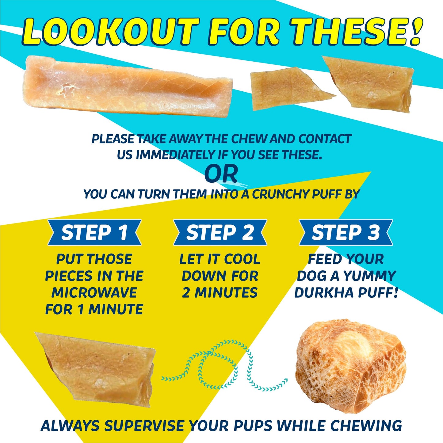 BULLYYAKER Cheese Chews: Himalayan Yak Cheese Dog Chews- Natural, Healthy & Long Lasting Dog Treats - Grain, Gluten & Lactose-Free Rawhide Alternatives, Small 3 Pack, 6 Oz