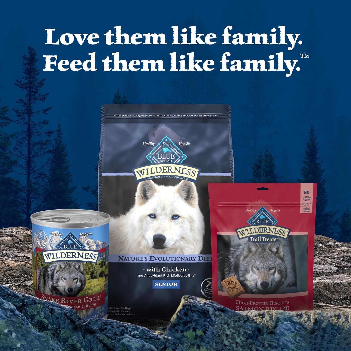 Blue Buffalo Wilderness Snake River Grill Natural High Protein Wet Food for Adult Dogs, Trout, Venison & Rabbit, 12.5-oz Cans, 12 Count