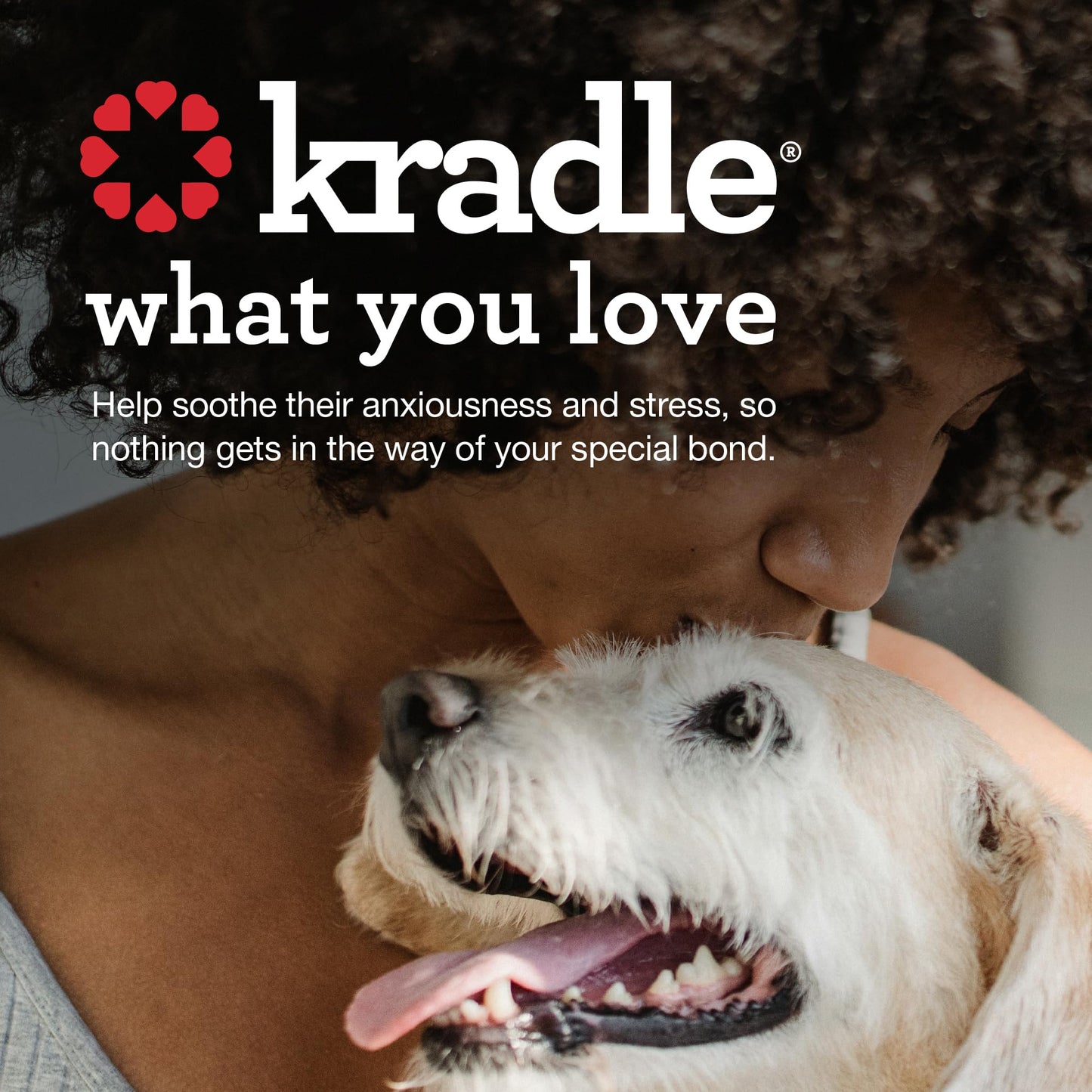 Kradle Calming Dog Bone - Refillable Chew Toy - Ashwagandha GABA - Supports Relaxation - 8" Nylon Bone