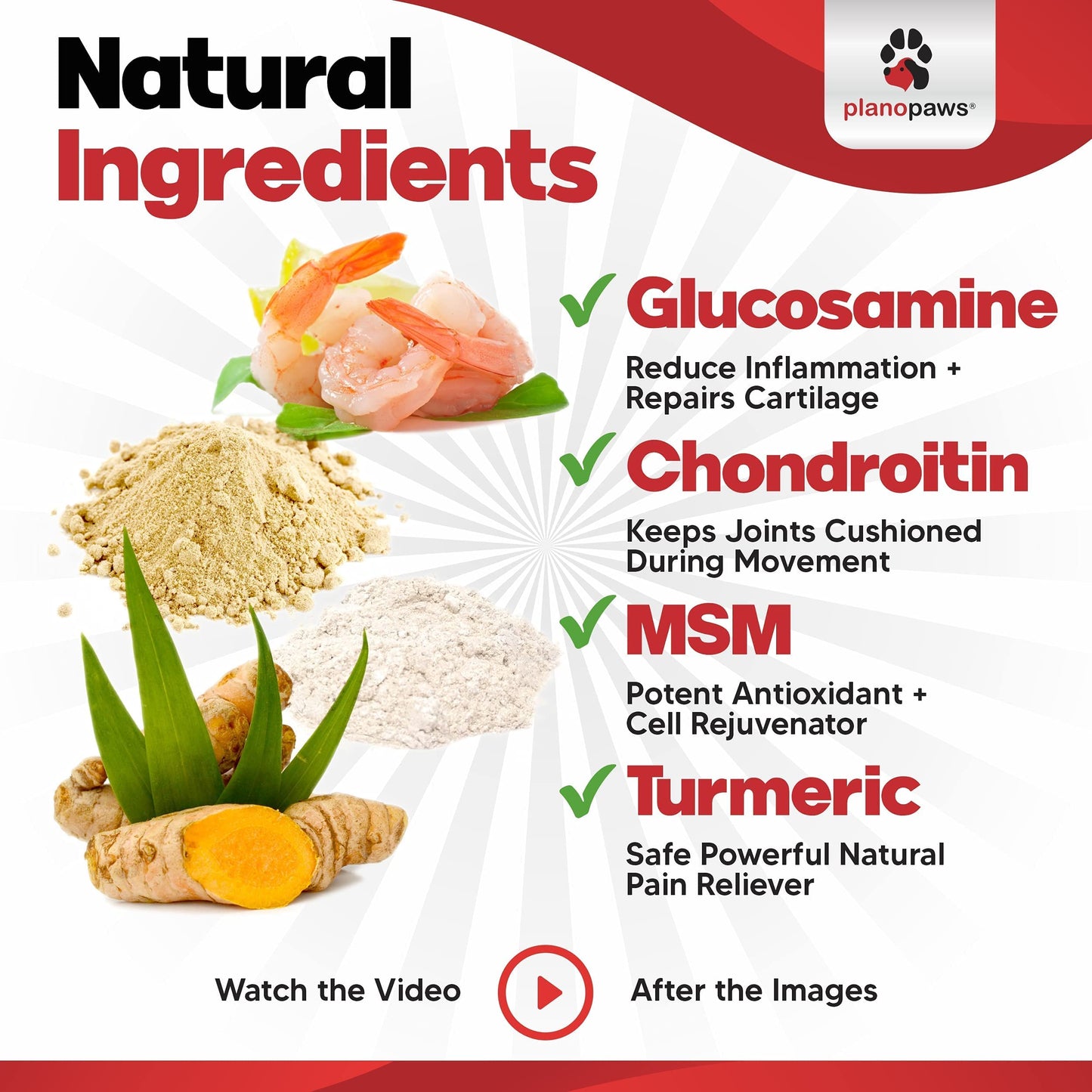 Glucosamine for Dogs Hip and Joint Supplement - Safe Joint Support for Dogs - Dog Joint Supplement with Glucosamine Chondroitin MSM Turmeric for Dogs - 120 Joint Care Chews for Dogs ActivTreats