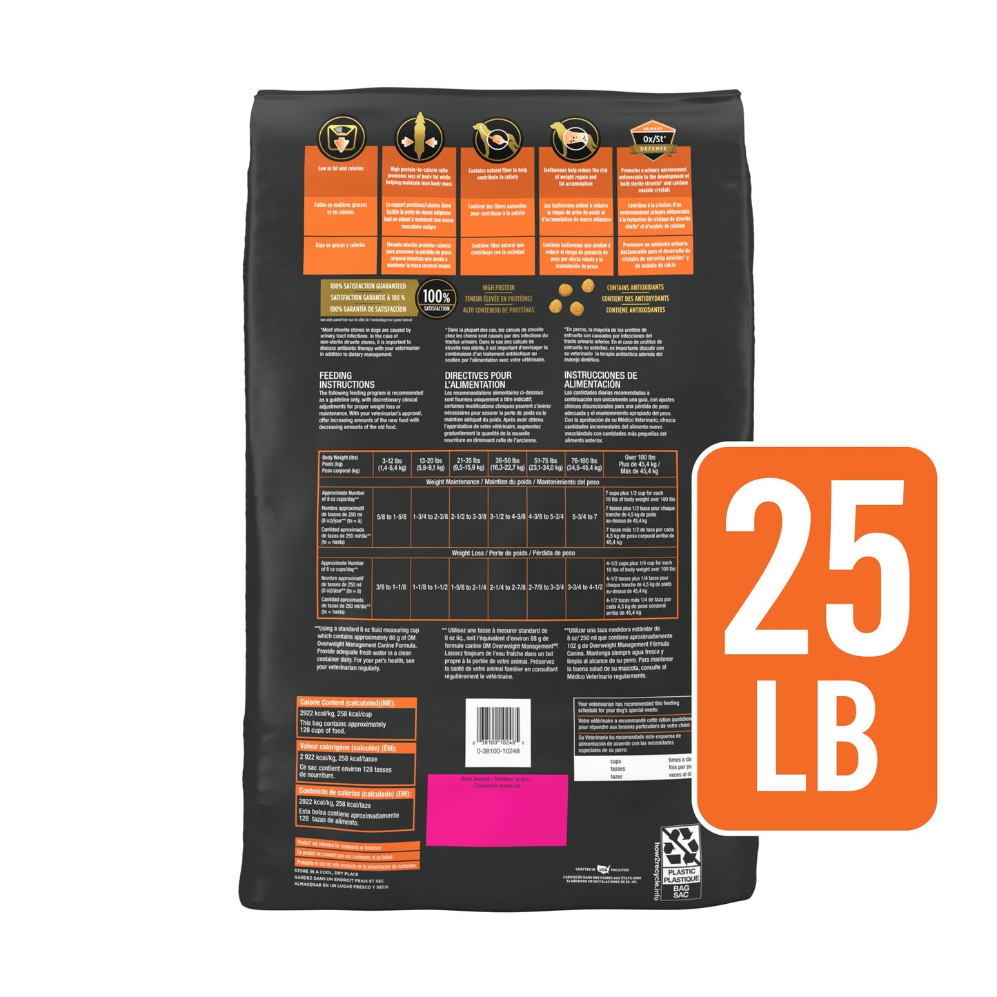 Purina Pro Plan Veterinary Diets OM Overweight Management Canine Formula Dry Dog Food - 25 lb. Bag