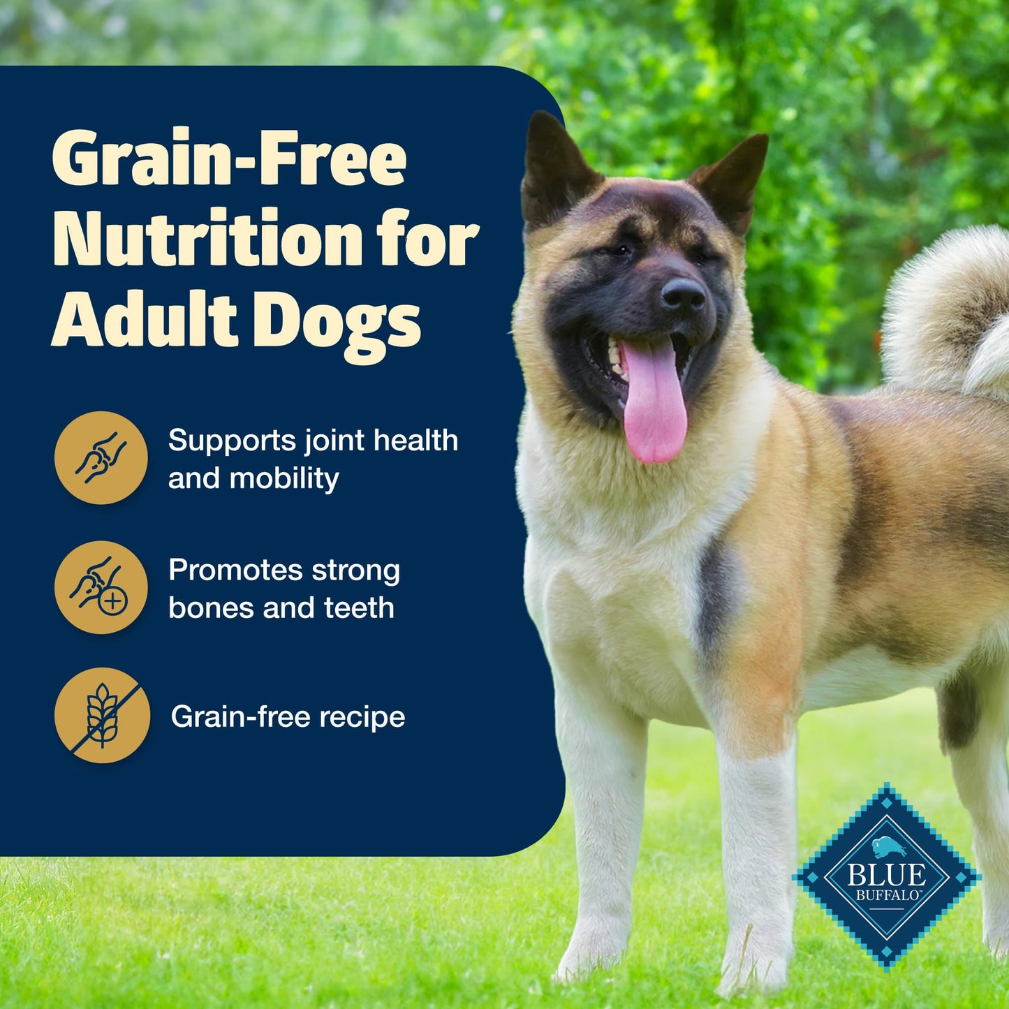 Blue Buffalo Freedom Grain-Free Healthy Weight Dry Dog Food, Complete & Balanced Nutrition for Adult Dogs, Made in the USA With Natural Ingredients, Chicken & Potatoes, 24-lb Bag