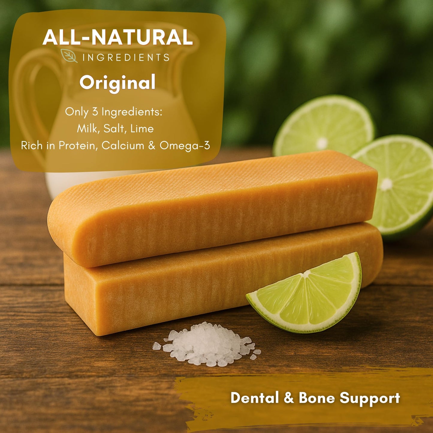 Majestic Pet Yak Cheese Himalayan Dog Chews - Yak Chews Dog Chew Bones - Natural Himalayan Cheese Sticks & Long Lasting Chew Treats for Puppies - Dental & Bone Support, Large, 1 Pack