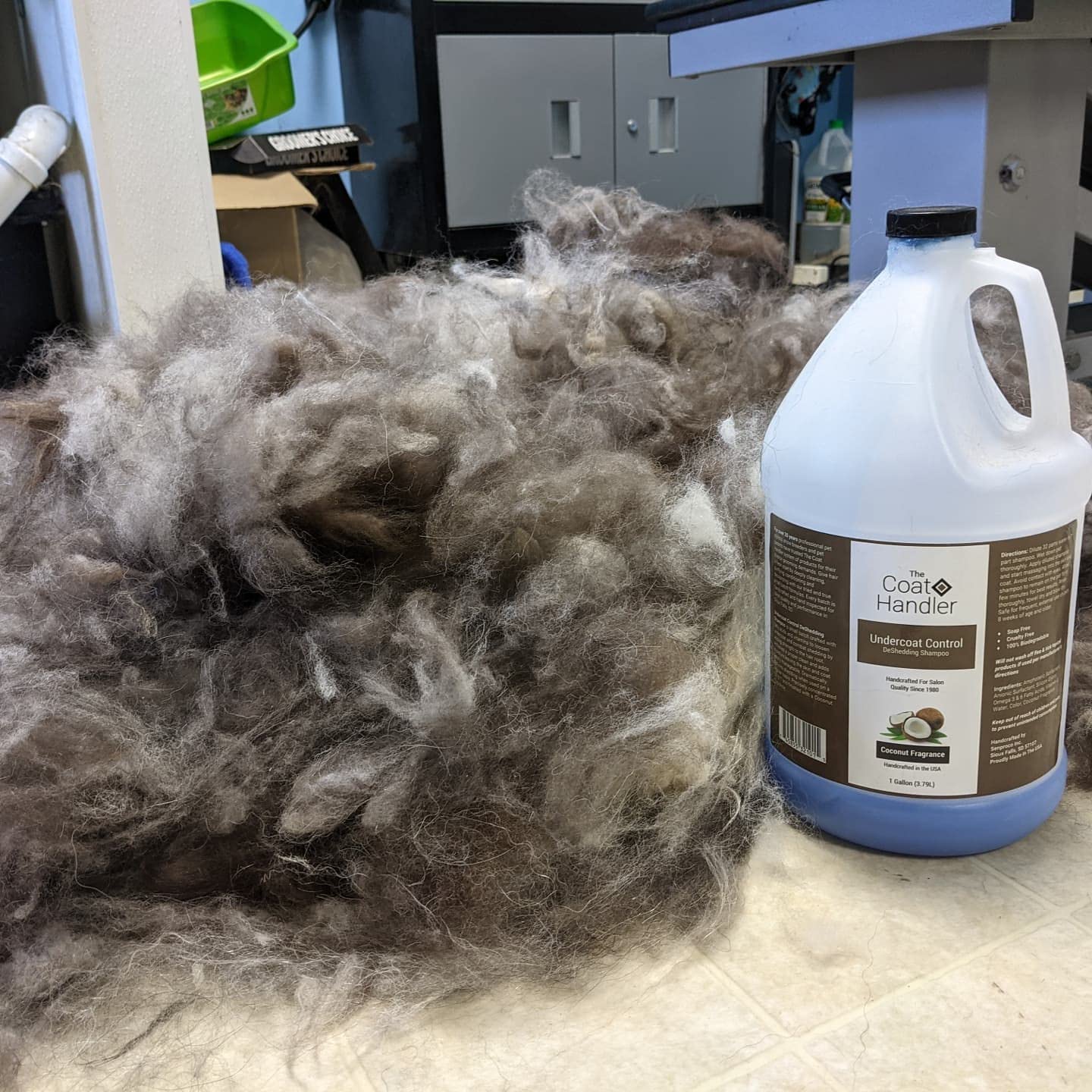 The Coat Handler Undercoat Control Deshedding Shampoo and Conditioner Bundle - All Natural Ingredients, Combats Shedding and Loosens Undercoat Hair, Coconut Oil and Vitamin Infused