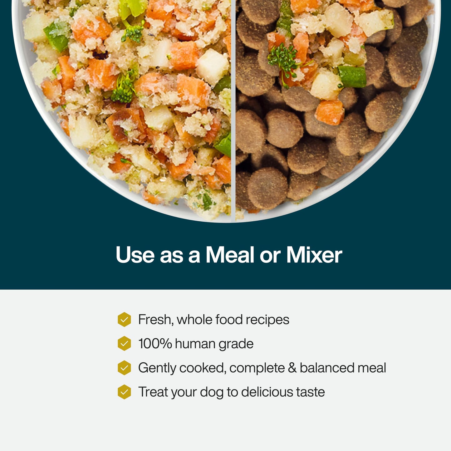 JustFoodForDogs Frozen Fresh Dog Food, Complete Meal or Dog Food Topper, Fish & Sweet Potato Human Grade Dog Food Recipe, 18 oz (Pack of 21)