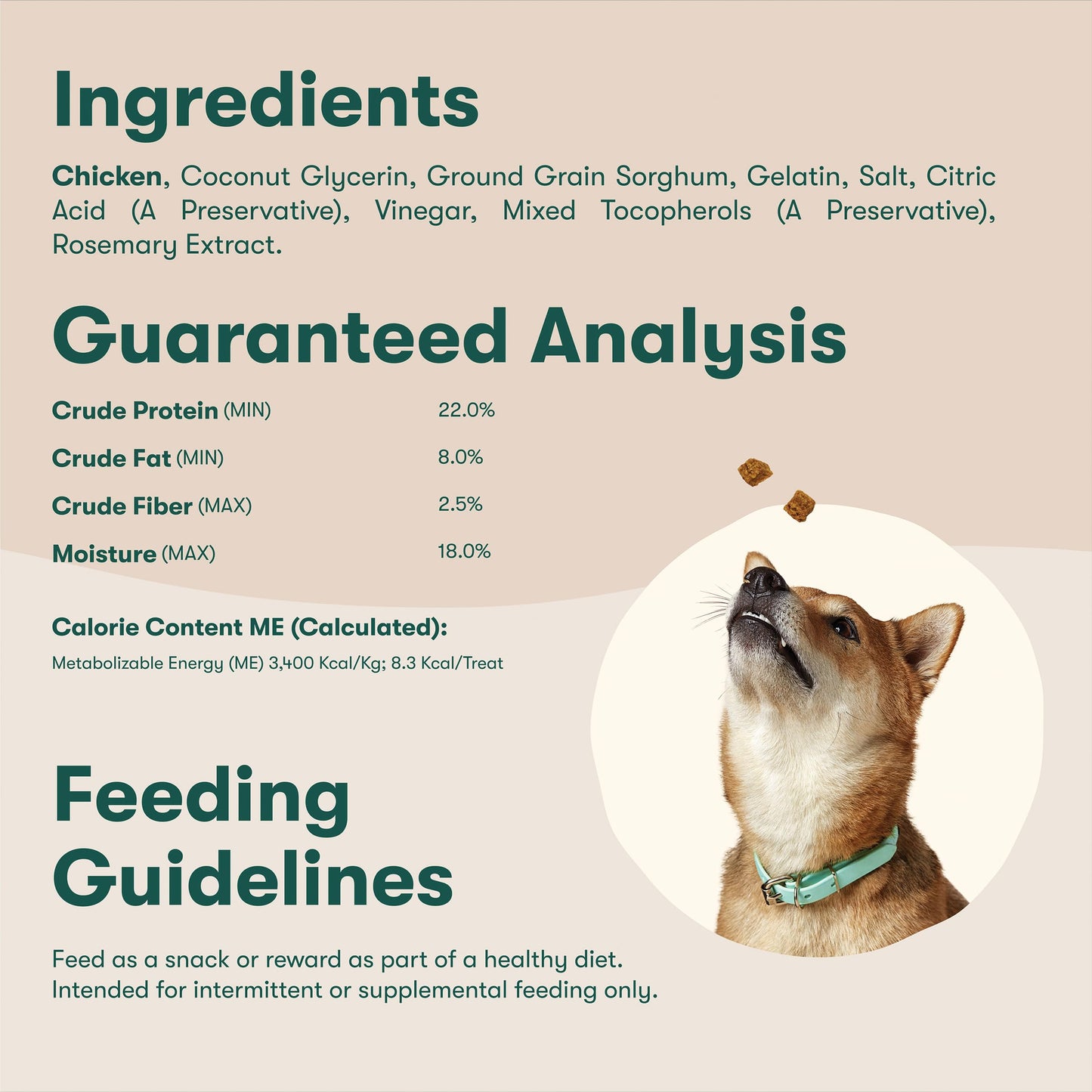 Jinx Chicken Bites Jerky Dog Treats - Soft & Chewy, All Natural Dog Jerky Treats with Cage-Free Chicken - Pet Products for All Dogs (Puppies, Adults & Seniors) - 15oz