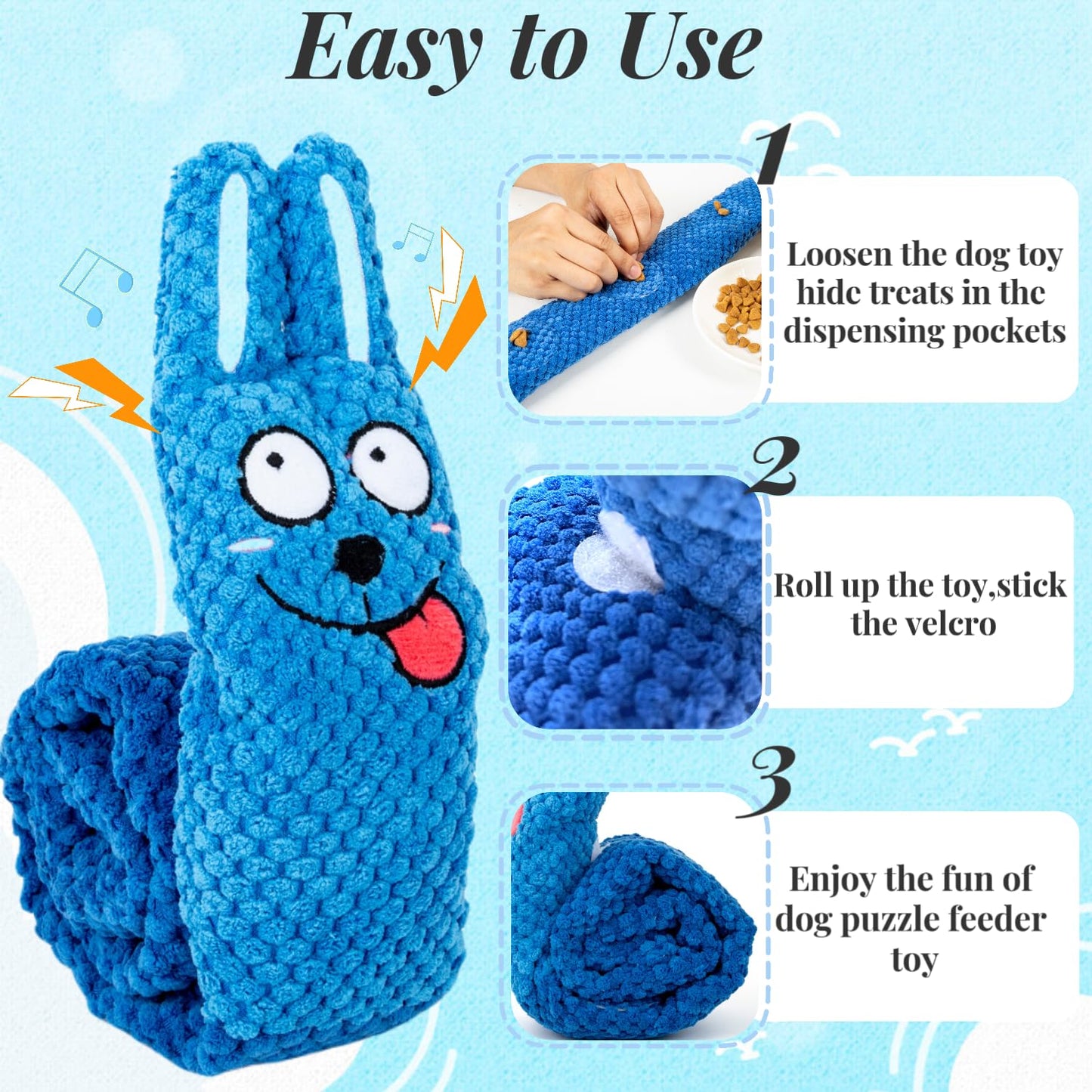 Interactive Dog Toys to Keep Them Busy, Frozen Treat Dog Enrichment Ball Toy for Aggressive Chewers, Puzzle Feeder Toy, Easy-to-Clean, Low-Mess Design for Medium & Large Dogs