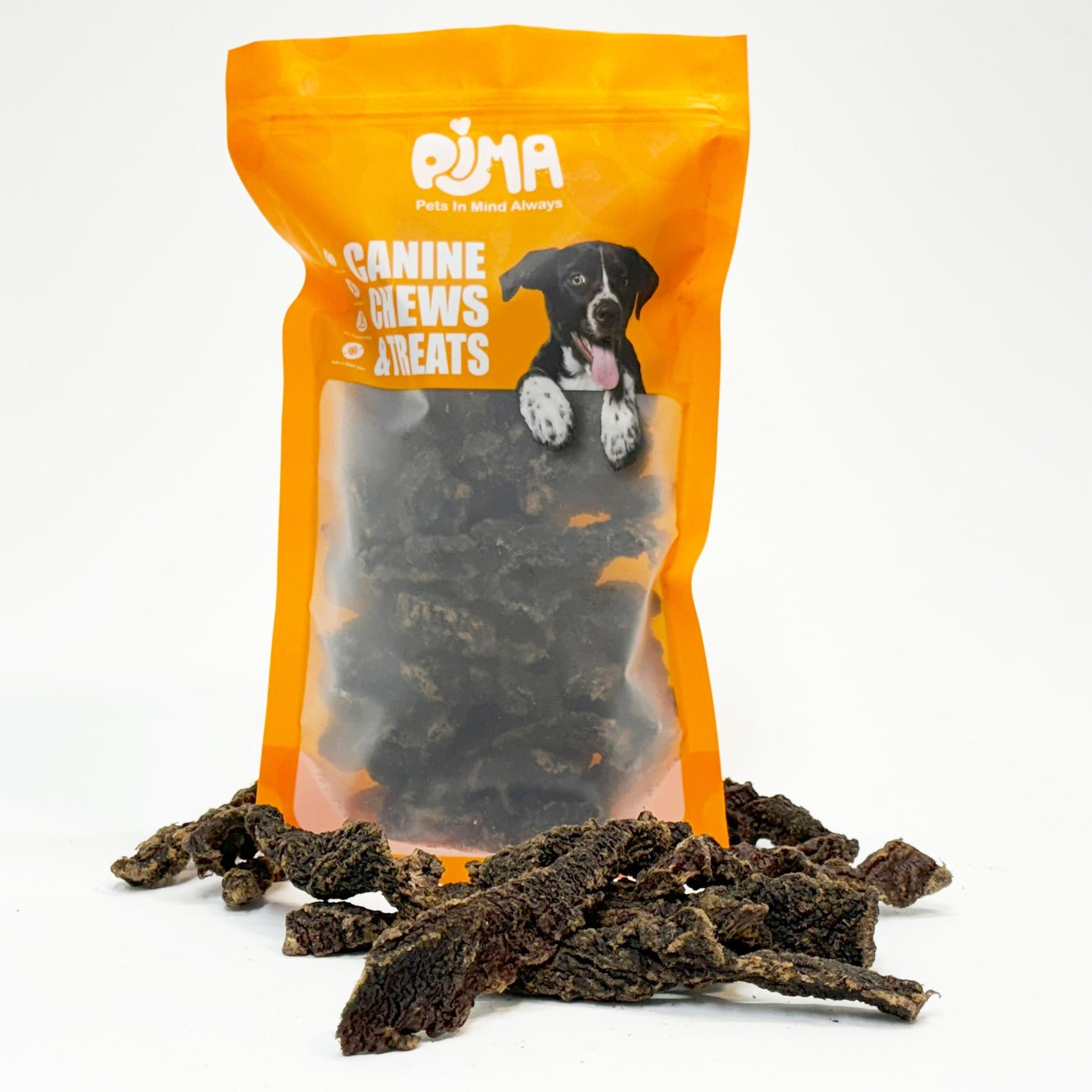 PIMA Water Buffalo Jerky, Dried Meat, Excellent Source Protein for Dogs - 15oz