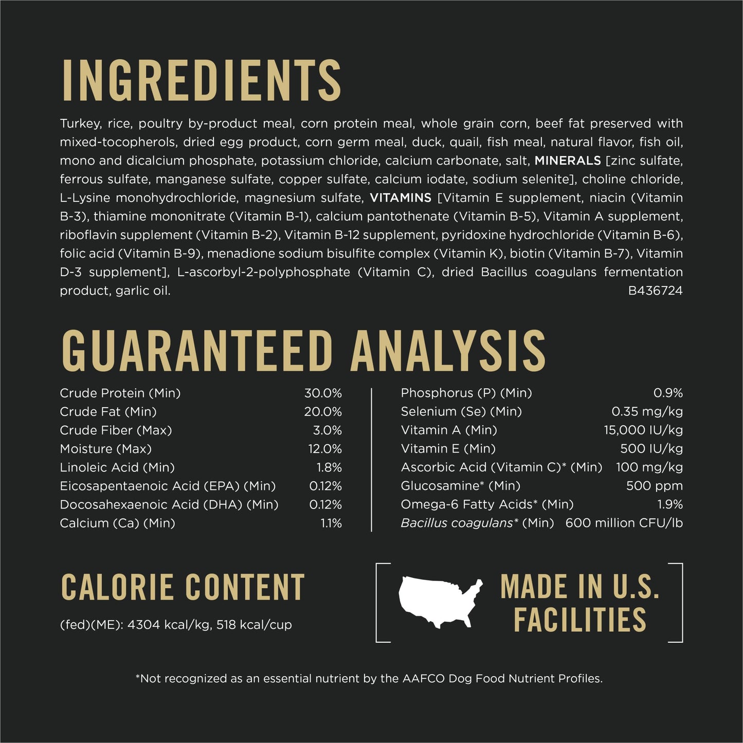 Purina Pro Plan Sport Performance 30/20 Turkey Duck Quail Formula Dry Dog Food, High Protein Dog Food - 33 lb. Bag