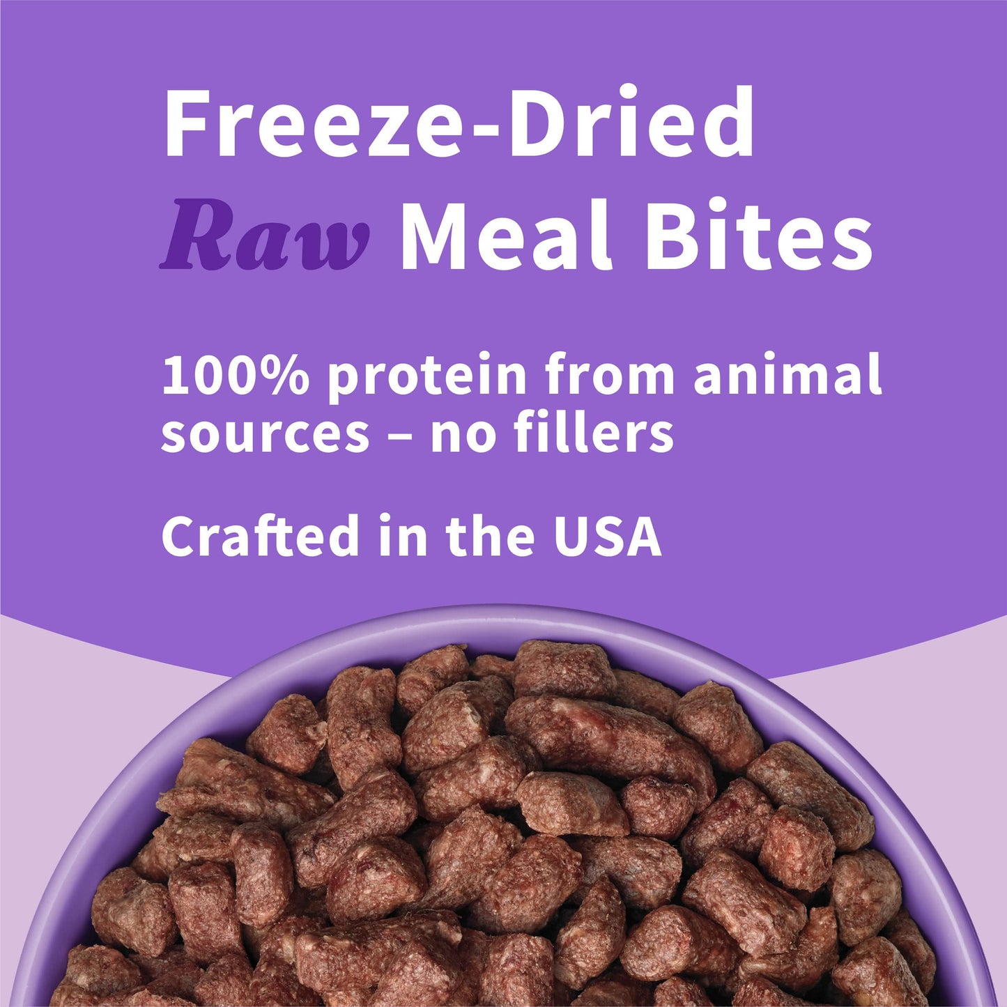 Halo Freeze Dried Raw Dog Food, Turkey Recipe, 100% Protein Source, Real Meat for Natural Energy, Meal Bites, 14 Oz Bag