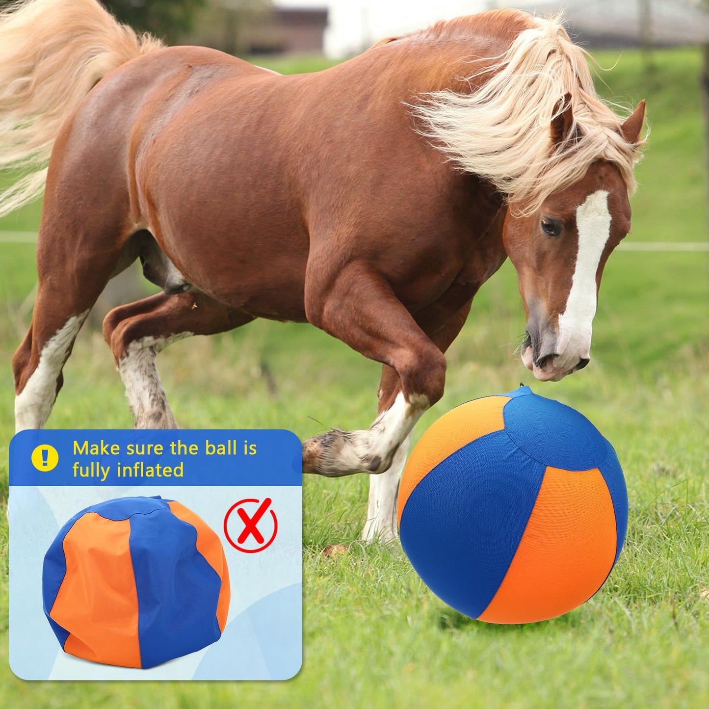 2 Set 17 Inch Herding Ball for Dogs Durable Dog Herding Ball with Full Coverage Oxford Cloth Cover Pump Tool Agility Training Equipment for Australian Shepherd Cattle Border Collie