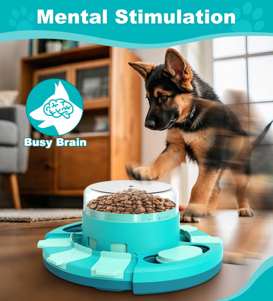 Aluckmao Dog Puzzle Toy, Food Treat Feeder, Mental Stimulation