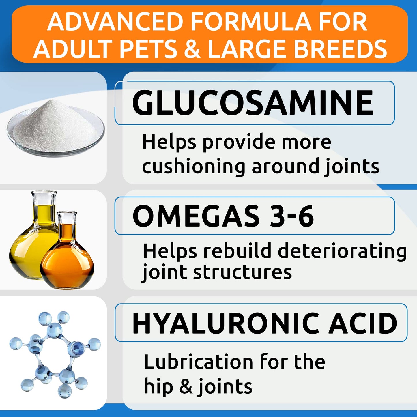 Senior Advanced Glucosamine + Glucosamine w/Hemp Bundle - Old Dog Joint Pain Relief + Natural Joint Pain Relief - Supplement w/MSM, Chondroitin, Omega-3 + Hemp Oil - 120 + 120 Chews - Made in USA