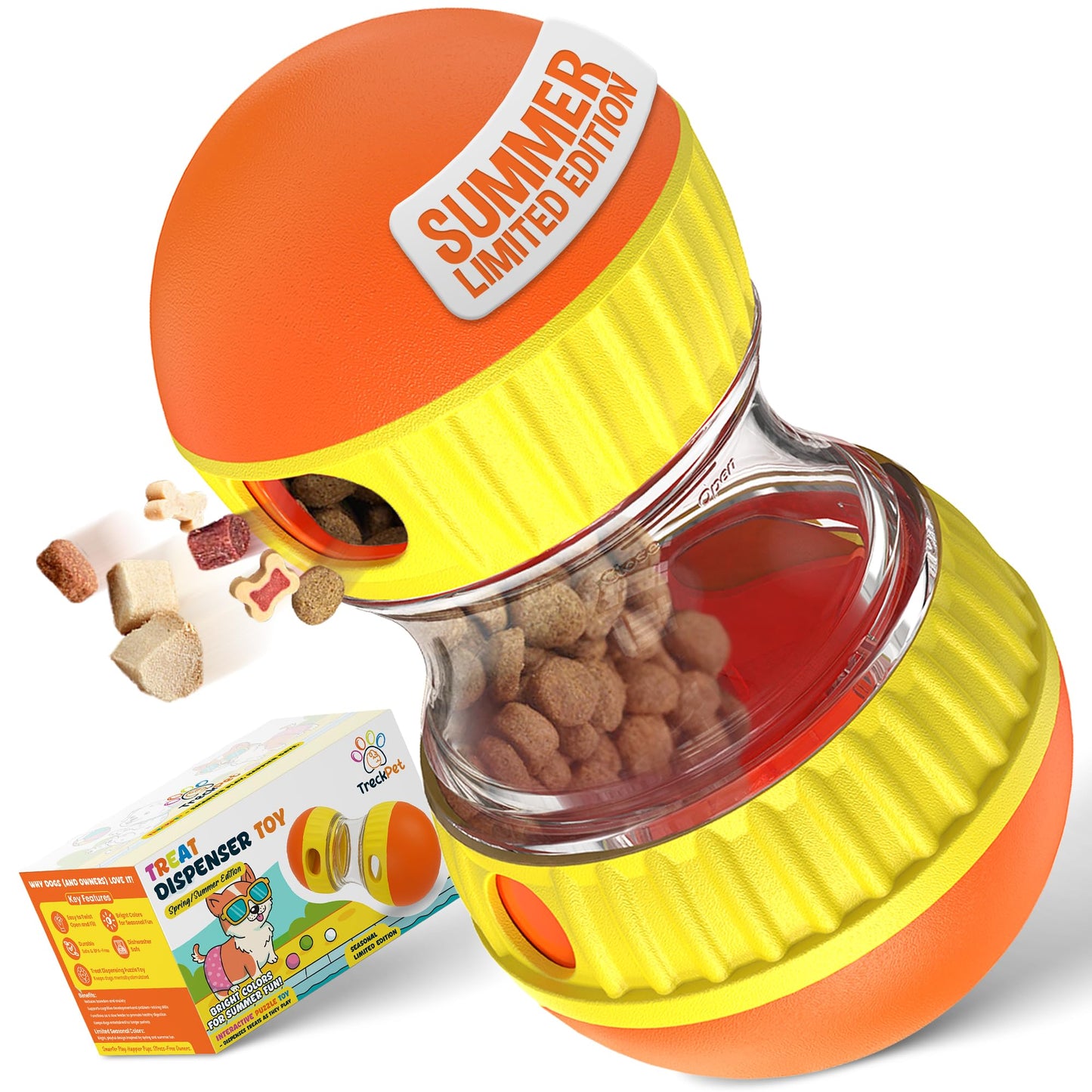 Puzzle Toys for Dogs – Enrichment Toys for Dogs-Interactive Dog Toy for Boredom – Dog Puzzle Feeder & Treat Dispensing Toy for Mental Stimulation –Durable & Fun Limited Summer Edition