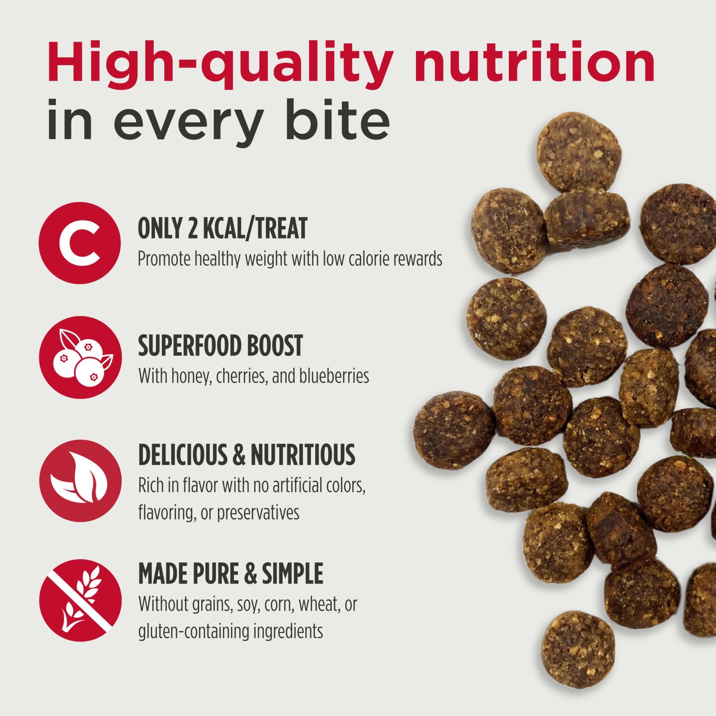 Nulo Trainers Salmon Recipe Grain-Free Low-Calorie Healthy Dog & Puppy Training Treats, 16 Ounce Pouch