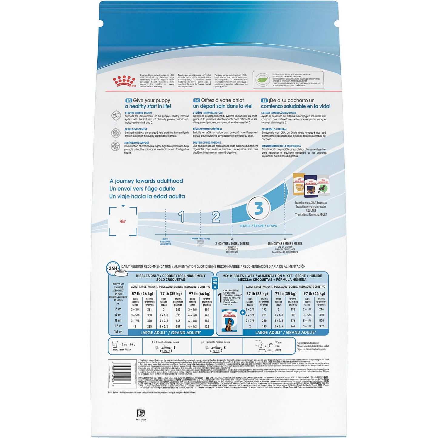 Royal Canin Size Health Nutrition Large Puppy Dry Dog Food, 4 lb Bag