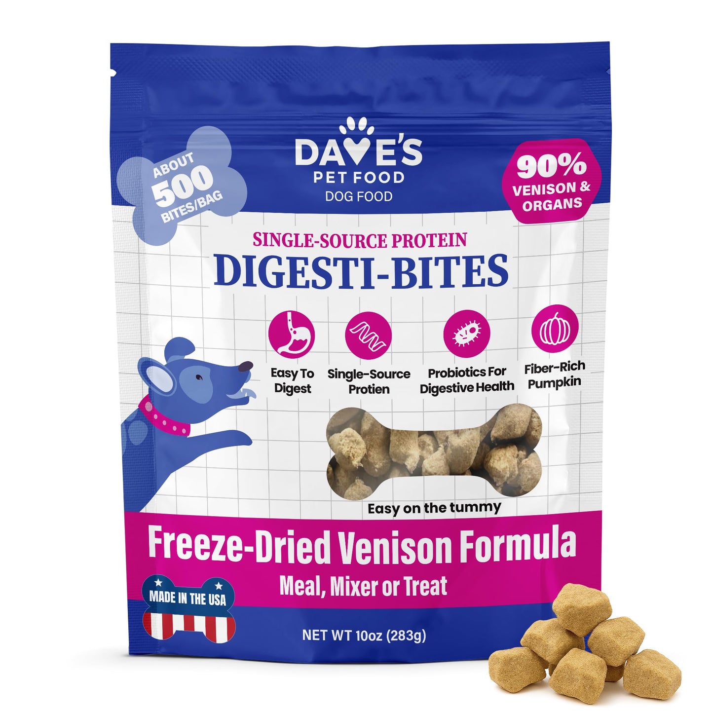 Stewart Single Ingredient Freeze Dried Raw Dog Treats, Beef Liver, 4 Ounce, Approx. 90 Pieces per Resealable Tub, Training Treats or Meal Topper, High Protein, Grain Free, Gluten Free