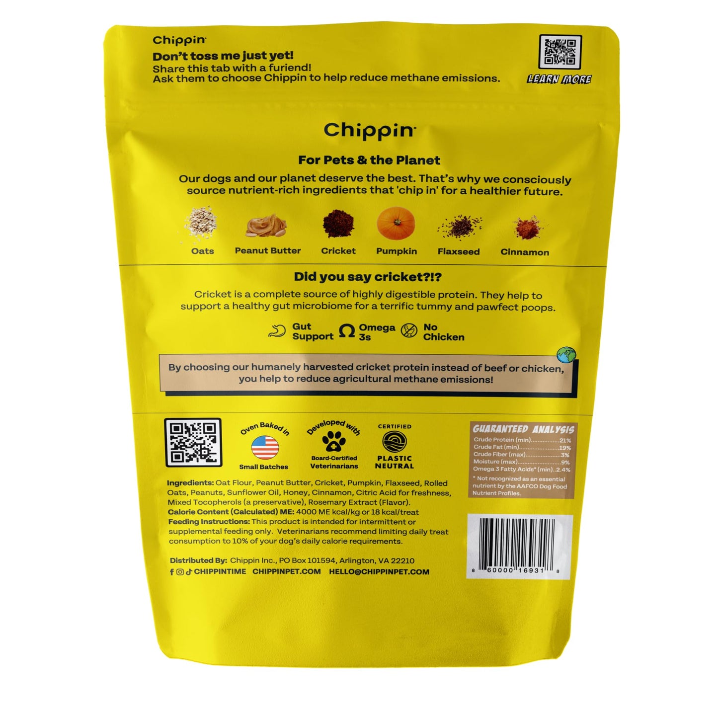 Peanut Butter Dog Treats, Healthy Puppy Treat, Pumpkin, Cricket, Gift for Pet Lovers, Natural Dog Snacks, Hypoallergenic, Gut-Healthy, Medium and Large Dogs, Sustainable Products