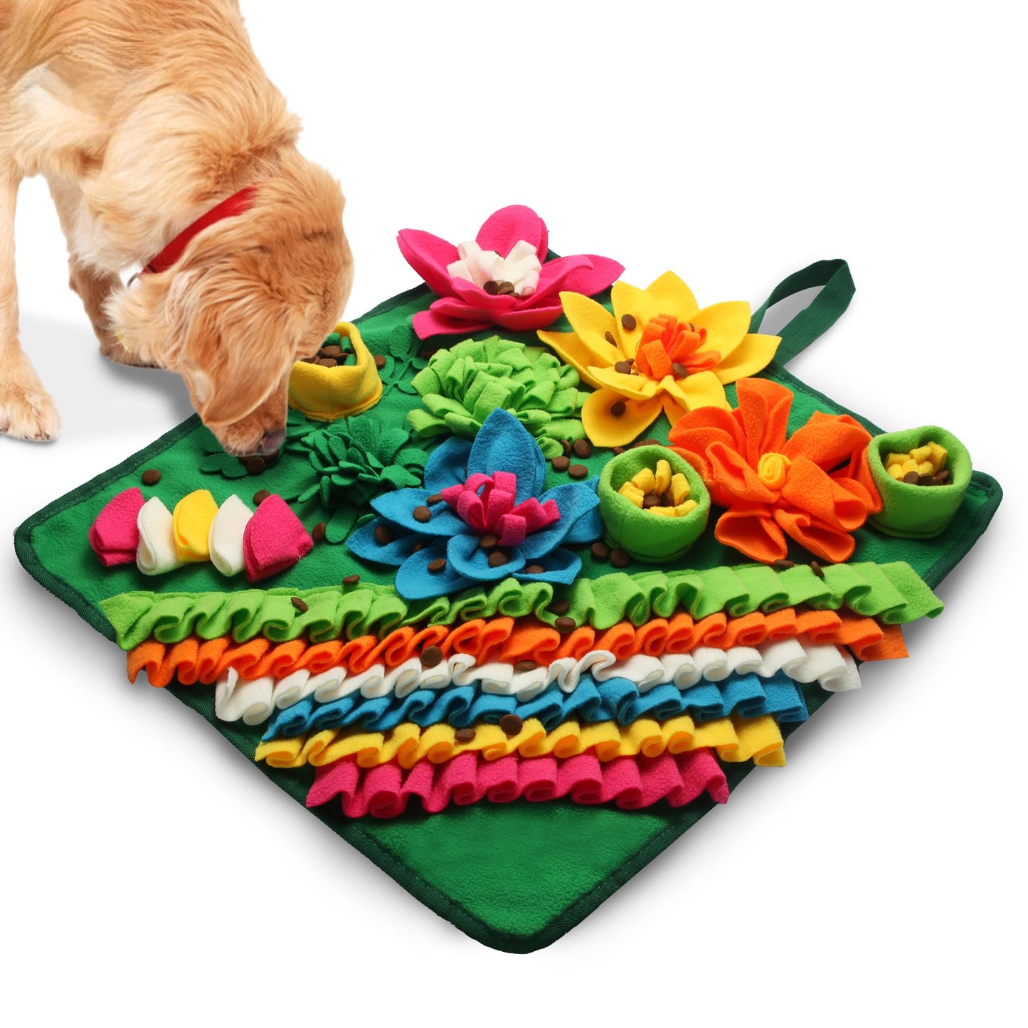 Banlangen Snuffle Mat for Dogs - Christmas Dog Interactive Puzzle Toy for Mental Stimulation, Anxiety Relief & Slow Feeding, Fun Enrichment for Small/Medium Puppy & Cats