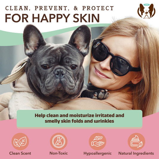 Natural Dog Company XL Grooming Wipes for Dogs – Hypoallergenic, Biodegradable, Fragrance Free – Aloe Vera & Witch Hazel – Large 7×8 in Wipes for Paws, Face, Ears & Butt – 200 Count Sensitive Skin