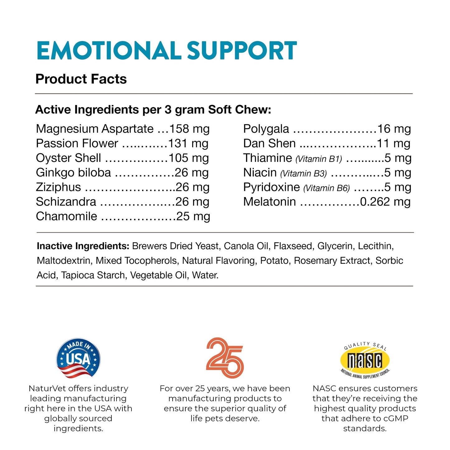 Vet Classics Stress Away Calming, Anxiety Aid for Dogs and Cats – Soft Chew Pet Health Supplement for Dogs, and Cats - Melatonin, Ginger – 65 Soft Chews
