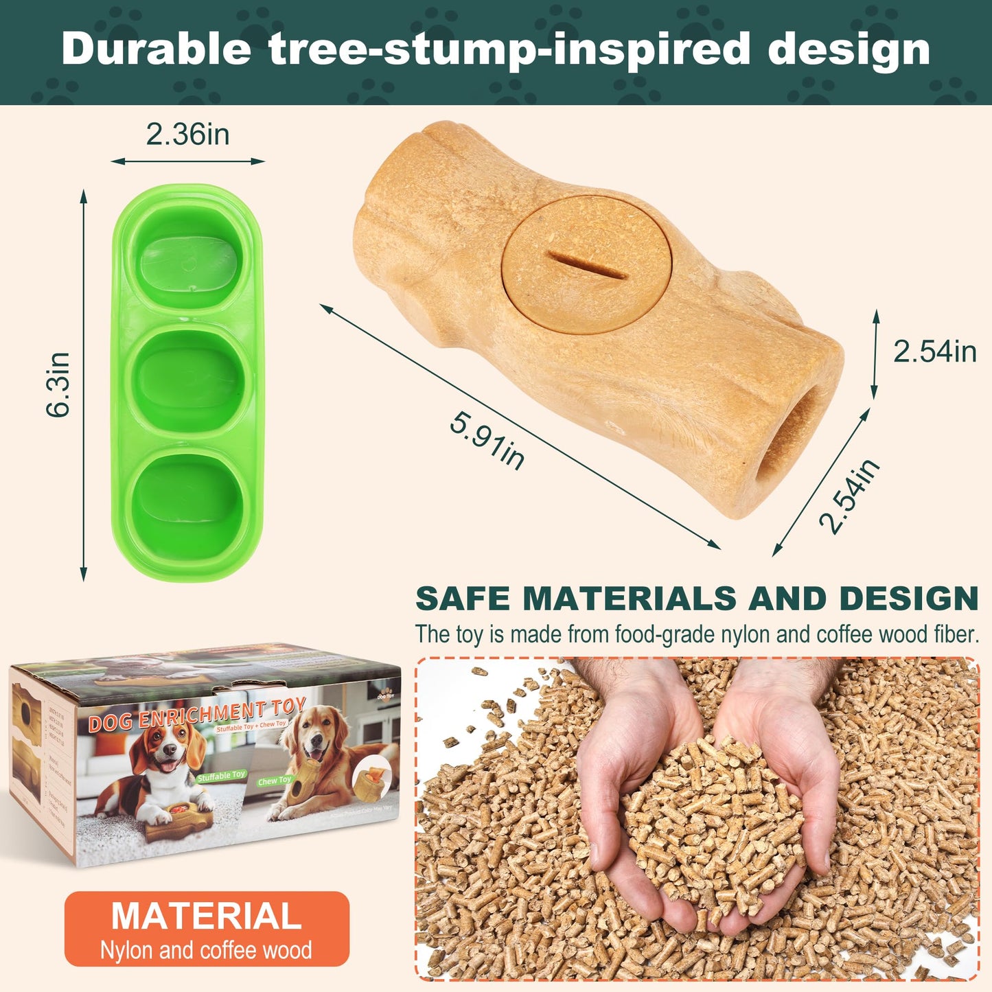 kogven Interactive Dog Toys for Aggressive Chewers,Indestructible Dogs Toy for Large/Medium Breed,Frozen Dog Treat Holder to do Keep Them Busy to Reduces Anxiety