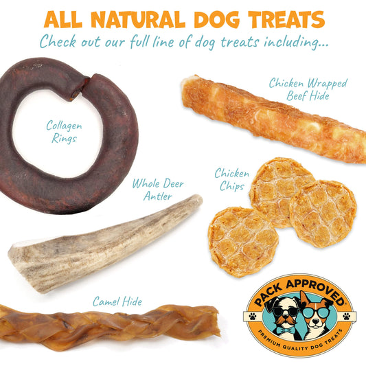 Pack Approved Chicken Sticks for Dogs - Dehydrated Chicken Jerky Treats. Single Ingredient Made and Sourced in America - High Protein, Low Fat - Crunchy Treat Sticks - 6.2oz
