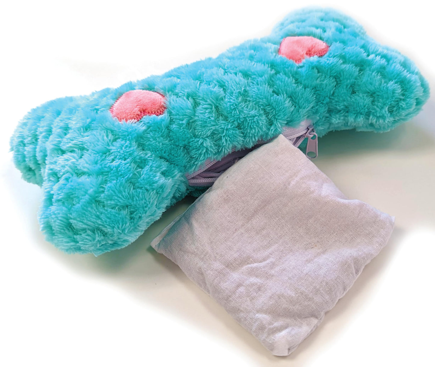 SPOT Soothers Warm Hug Bone - Calming Plush Dog Toy with Lavender Scented Beads, Removable Squeaker, Microwavable Warming Pouch, Separation Anxiety Relief, for Small to Medium Dogs and Puppies, 9in