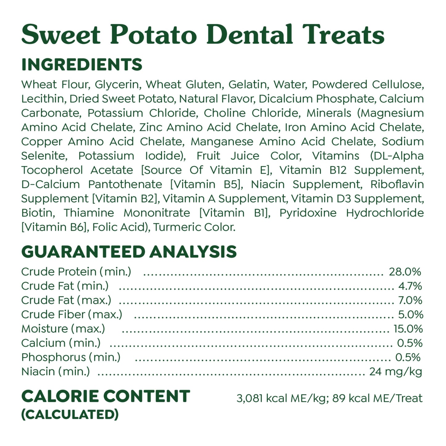 Greenies Regular Dental Dog Treats, Sweet Potato Flavor, 36 oz. Pack (36 Treats)