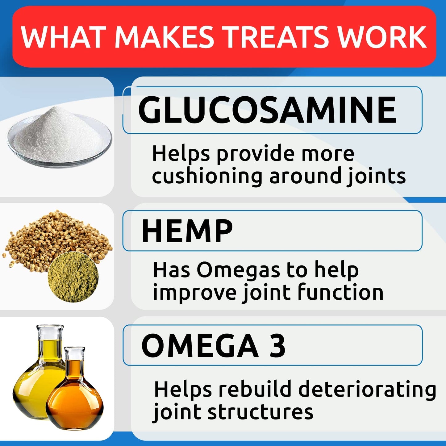 Calming for Dogs + Hemp Treats + Glucosamine Bundle - Hemp Oil + Chondroitin, MSM, Omega-3 - Anxiety Relief + Joint Pain Relief - Stress Relief During Fireworks, Storms, Thunder - 2 x 120 Soft Chews