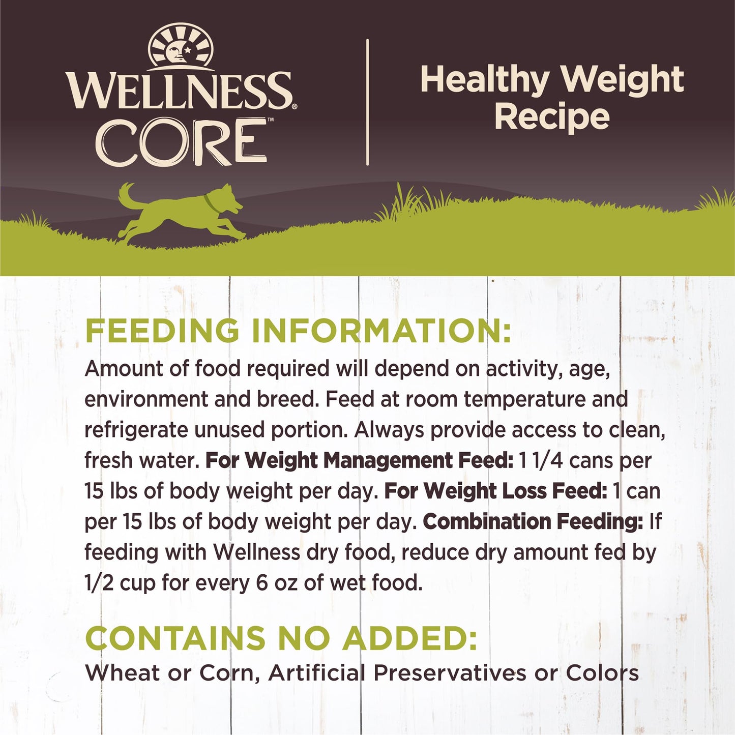 Wellness CORE Natural Wet Grain Free Canned Weight Management Dog Food, 12.5-Ounce Can (Pack of 12)