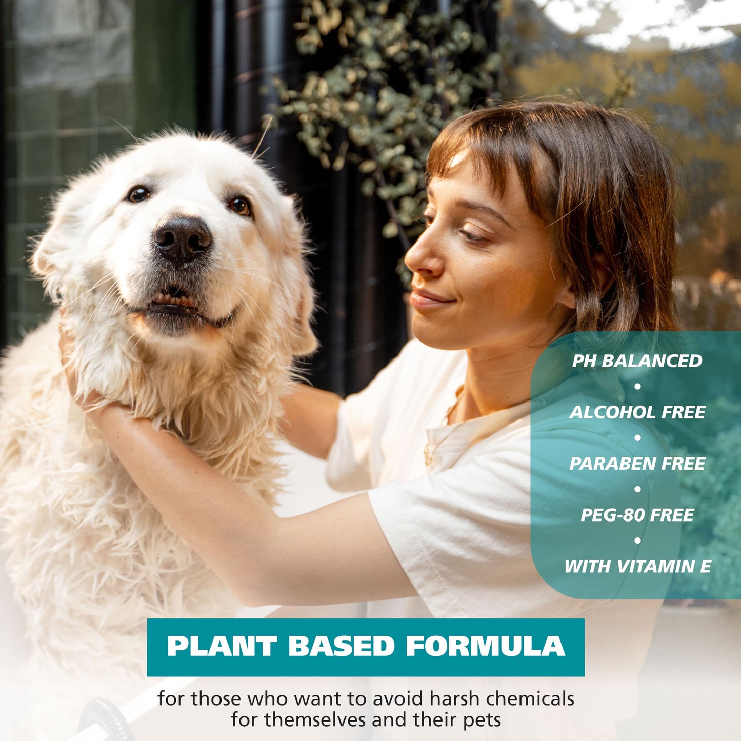 Wahl USA Extra Gentle Hypoallergenic Dog Shampoo – Plant Based for Sensitive Skin - pH Balanced, Alcohol Free, Paraben Free, PEG-80 Free Formula - Fragrance and Dye Free, 24 Oz – Model 3025811