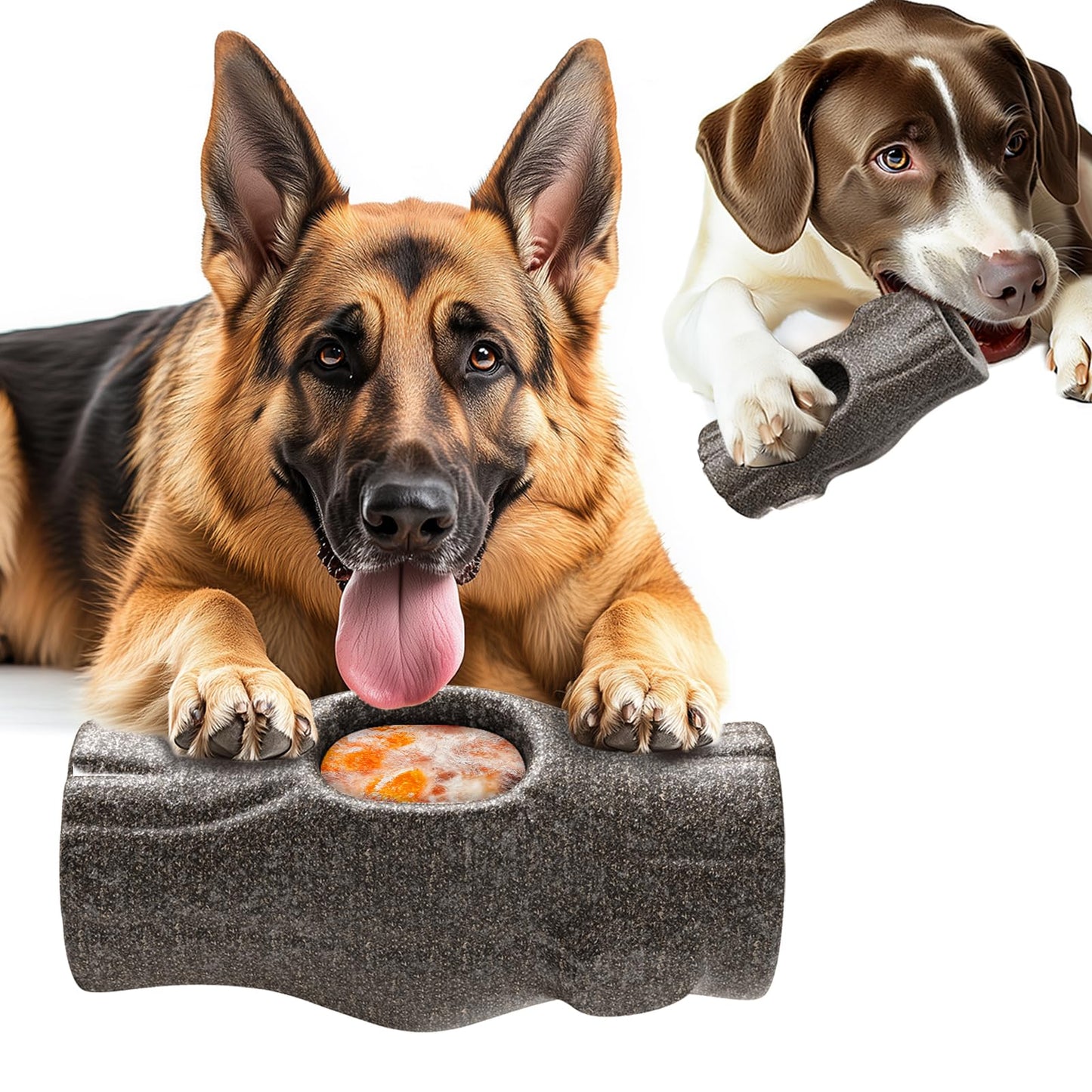 Romicta Dog Puzzle Toy with Slow Feeder, 2 Levels IQ Training & Entertainment for All Breeds, Interactive Treat Feeder, Anti-Tip Design, Large Capacity, Promotes Healthy Eating & Reduces Boredom