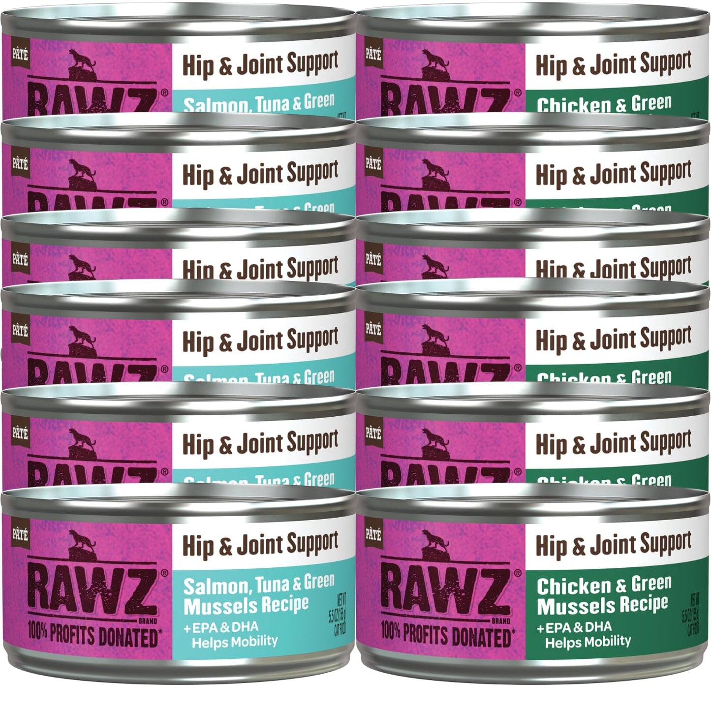 Wellness CORE Natural Grain Free Mini Meals Shredded Variety Pack, 3-Ounce (Pack of 12)