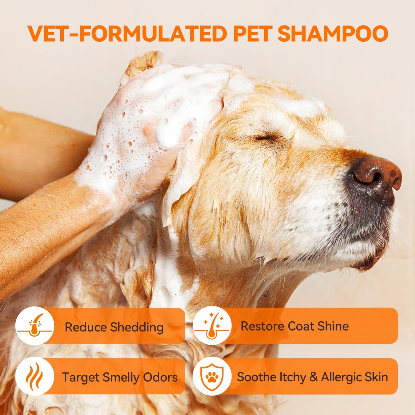 Arm & Hammer Deodorizing Dog Shampoo for Smelly Dogs & Puppies with Baking Soda, Moisturizing Dog Shampoo for Sensitive Skin - Dog Odor Shampoo - Kiwi Blossom Scent, 20 Fl Oz