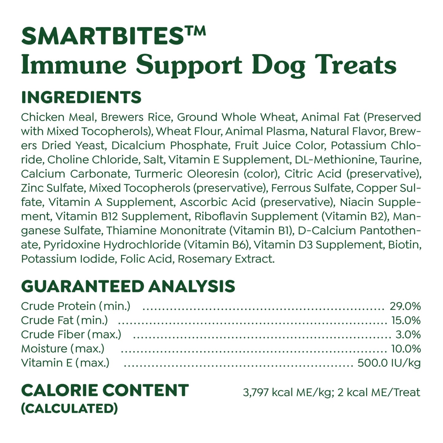 Greenies Smartbites Immune Support Crunchy & Soft Dog Treats, Chicken Flavor, 28 oz. Pack