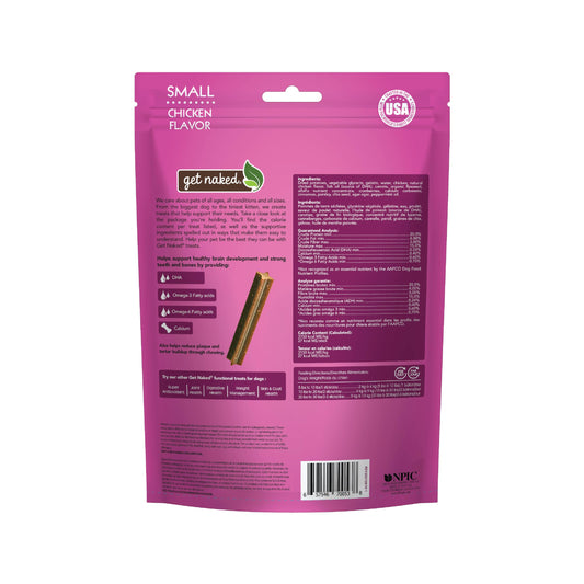 Get Naked Grain Free 1 Pouch 6.2 Oz Puppy Health Dental Chew Sticks, Small