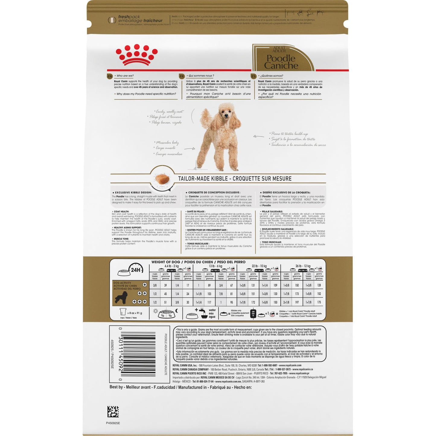 Royal Canin Poodle Adult Breed Specific Dry Dog Food, 2.5 lb bag